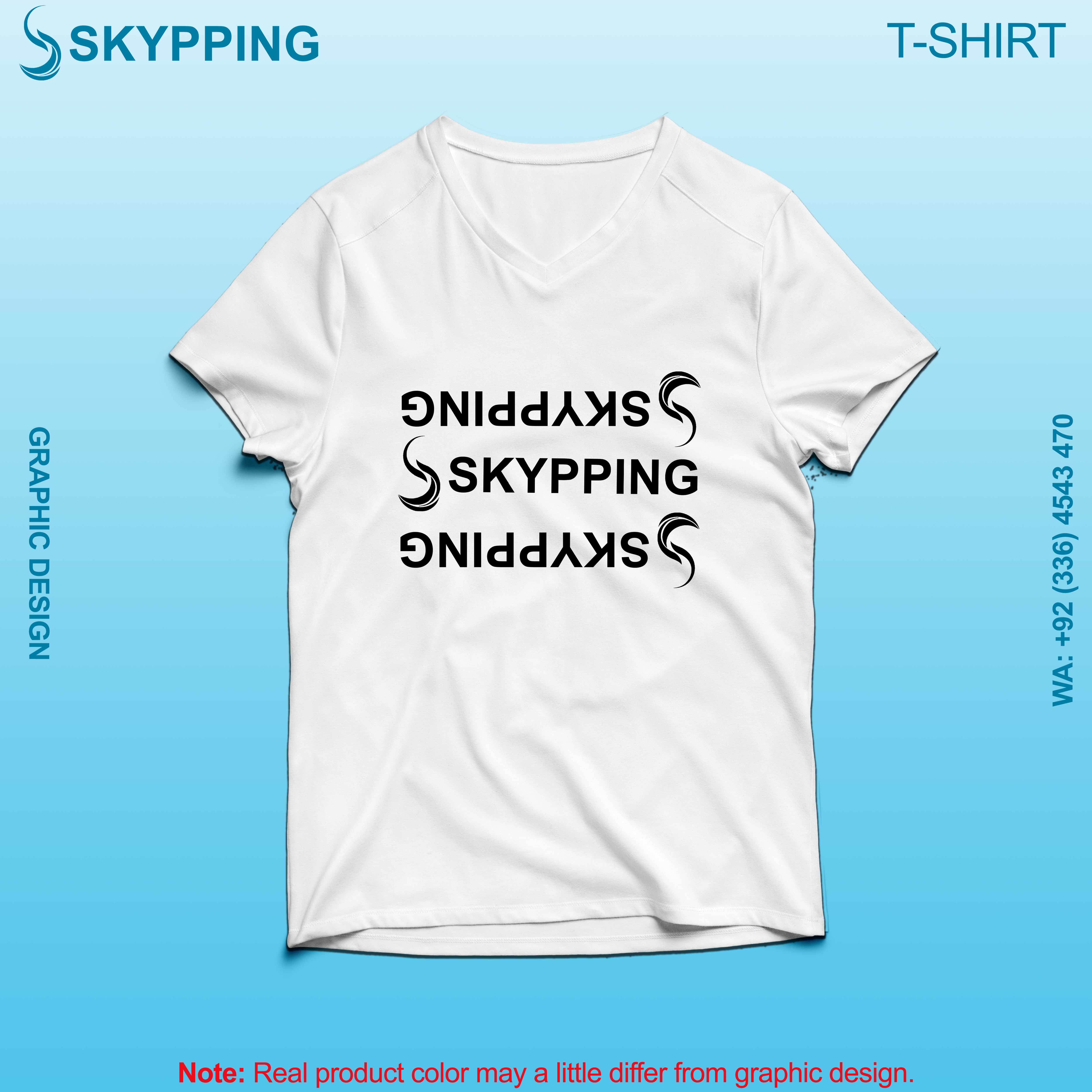 V-Neck Short set-in style sleeve long length t-shirt with shoulder panel for men